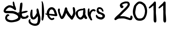 Stylewars 2011 font preview